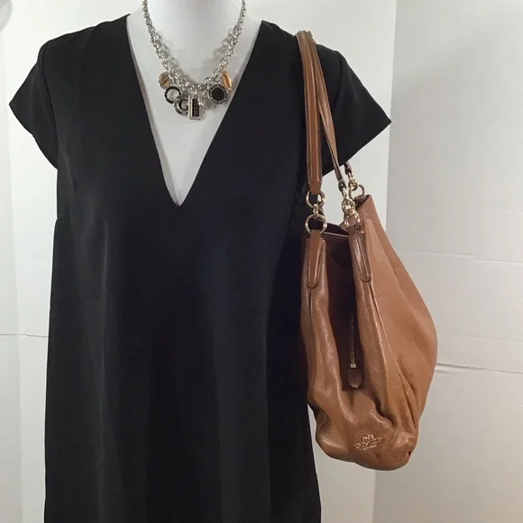 Coach Madison Phoebe cognac shoulder bag